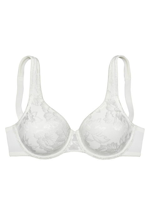 Bild: Minimizer-BH von Nuance: Femininer Minimizer-BH mit Bügel. Aus glänzender, flacher Spitze und weichem Microtouch-Material. Mit nahtlos vorgeformten, doppellagigen Cups. Mit breiten, leicht gefütterten Trägern. Individuell verstellbare Träger sowie Rückenverschluss. Aus 80% Polyamid (TACTEL®), 15% Elasthan (LYCRA®), 5% Baumwolle.