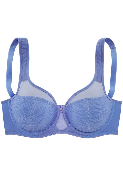 Bild: Minimizer-BH von Nuance: Nuance: Minimizer-BH mit Bügel. Leicht transparente Netzeinsätze im Obercup. Nahtlos vorgeformte Cups ohne Wattierung. Durch die besondere Schnittführung wird die Büste optisch verkleinert. Träger und Rückenverschluss verstellbar. Aus 79% Polyamid, 15% Polyester, 6% Elasthan