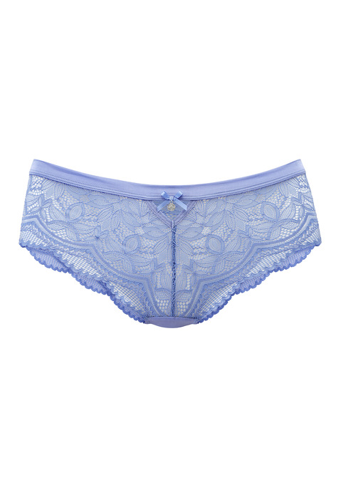Bild: Panty von Nuance: Feminine Panty mit elastischem Bund. Mit feinem Cut-Out und Glitzeraccessoire. Rundherum aus feiner, floraler Spitze. Mit eingearbeitetem Baumwollzwickel. Mit passenden BH's aus der gleichen Serie erhältlich. Obermaterial: 85% Polyamid, 15% Elasthan.