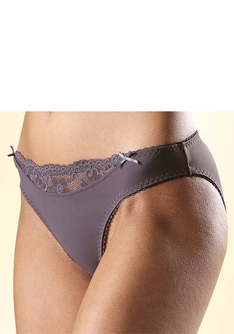 Bild: Slip von Nuance: Nuance: Slip im 2er-Pack. Vorn mit kleinem Spitzeneinsatz, hinten aus blickdichtem Microtouch-Material. Mit Baumwollzwickel. Aus 85% Polyamid, 15% Elasthan.