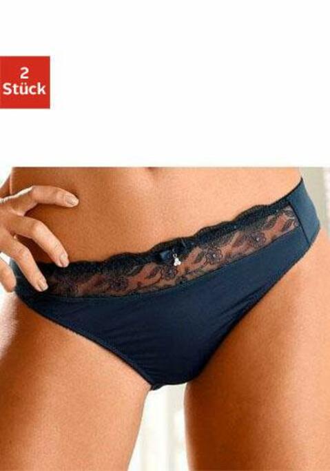 Slip von NUANCE in marine+weiß