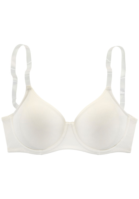 Bild: T-Shirt-BH von Nuance: Basic Bügel-BH mit nahtlosen Cups ohne Wattierung. Transparente, fest vernähte Träger - ideal für schulterfreie Outfits. Angenehm leichtes und atmungsaktives Microfasermaterial (Tactel). Träger sowie Rückenverschluss sind individuell verstellbar. Mit Liebe & Leidenschaft in Hamburg kreiert. Obermaterial: 82% Polyamid TACTEL®, 18% Elasthan LYCRA®.