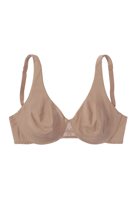 Bild: T-Shirt-BH von Nuance: Nuance: T-Shirt-BH im 2er-Pack. Mit Formbügel. Nahtlos vorgeformte Cups (ohne Wattierung). Zartes Mittelteil mit kleiner Stickerei. Träger und Rückenverschluss verstellbar. Aus 85% Polyamid, 15% Elasthan.