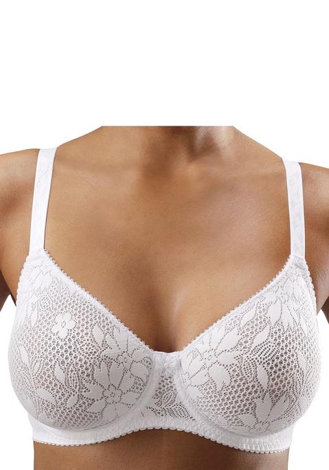Bild: T-Shirt-BH von Nuance: Nahtlos vorgeformte Cups (ohne Wattierung) aus glatter, nahtloser Spitze – nichts zeichnet sich ab! Träger und Rückenverschluss verstellbar. Der BH ist aus 80% Polyamid, 20% Elasthan. Sexy Dessous. Spitzen-Dessous. Romantische Dessous. Verspielte Dessous. BHs sind nicht trocknergeeignet, da die Versteller und Ringe durch die Hitze beschädigt werden und brechen.