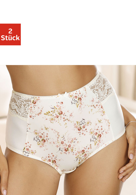 Bild: Taillenslip von Nuance: Klassischer Taillenslip in abdeckender Schnittform. Im attraktiven Doppelpack. Aus weichem Microtouch-Material mit hübschen Spitzeneinsätzen. Mit eingearbeitetem Baumwollzwickel. Passende BHs aus der gleichen Serie erhältlich. Aus 75% Polyamid, 25% Elasthan.