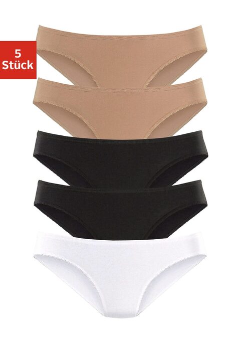 Bild: Bikinislip von petite fleur: Perfekt für jeden Tag: Bikinislip im 5er-Pack von Petite Fleur. Normale Leibhöhe und extraweiches Bündchen. Weiche Stretchqualität aus Baumwolle.