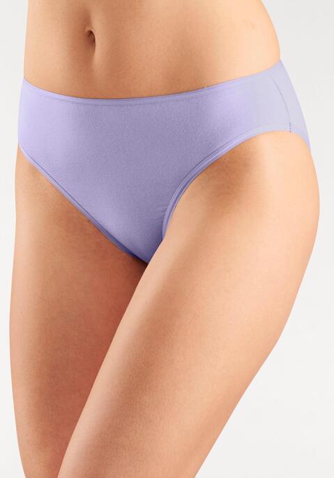 Bild: Bikinislip von petite fleur by Lascana: Bikinislips im praktischen 10er-Pack in verschiedenen Farbvarianten. Elastische Einfassungen am Bund und an den Beinausschnitten. Einsatz von Baumwolle, die die Initiative Cotton made in Africa unterstützt.