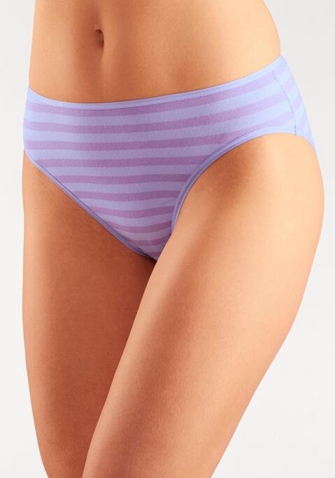 Bild: Bikinislip von petite fleur by Lascana: Bikinislips im praktischen 10er-Pack mit klassischem Streifenmuster. Elastische Einfassungen am Bund und an den Beinausschnitten. Einsatz von Baumwolle, die die Initiative Cotton made in Africa unterstützt.