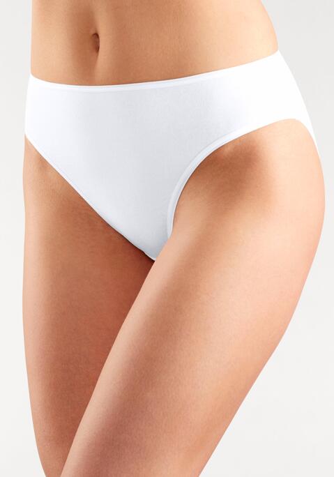 Bild: Bikinislip von petite fleur by Lascana: Bikinislips im praktischen 10er-Pack in verschiedenen Farbvarianten. Elastische Einfassungen am Bund und an den Beinausschnitten. Einsatz von Baumwolle, die die Initiative Cotton made in Africa unterstützt.