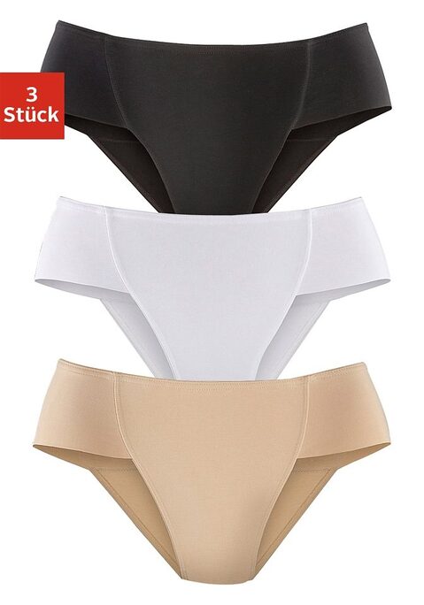 Bild: Formslip von petite fleur by Lascana: Petite Fleur Bodyforming-Slip im praktischen 3er-Pack. Vorn mit Powernetz verstärkt für eine tolle Silhouette. Aus formstabiler Baumwoll-Stretch-Qualität.