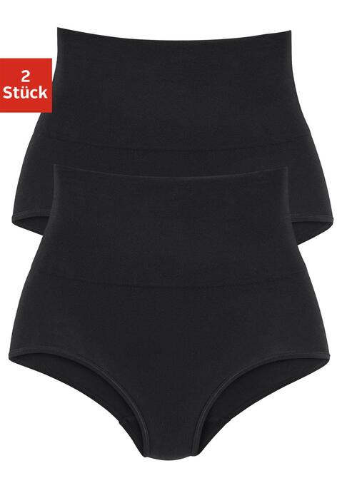 Bild: Formslip von petite fleur by Lascana: Bodyforming-Taillenslips im 2er-Pack von Petite Fleur. Rundum nahtlos – gut unter eng anliegender Kleidung zu tragen. Kaschiert die Bauchpartie. Extrahoch geschnitten für einen optimalen Tragekomfort. Shape wear. Shaping Unterwäsche. Shaping Unterhose. Shaping Slip. Shape Unterwäsche. Aus trageangenehmer, elastischer Qualität.