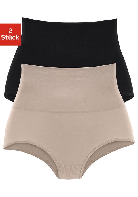 Bild: Formslip von petite fleur by Lascana: Bodyforming-Taillenslips im 2er-Pack von Petite Fleur. Rundum nahtlos – gut unter eng anliegender Kleidung zu tragen. Kaschiert die Bauchpartie. Extrahoch geschnitten für einen optimalen Tragekomfort. Shape wear. Shaping Unterwäsche. Shaping Unterhose. Shaping Slip. Shape Unterwäsche. Aus trageangenehmer, elastischer Qualität.