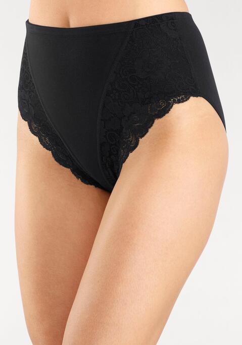 Bild: Formslip von petite fleur by Lascana: Petite Fleur Bodyforming Jazzpants im 2er-Pack. Vorn mit Power-Netzt verstärkt für eine tolle Silhouette. Extra hoch geschnitten für einen optimalen Tragekomfort. Mit zarten Spitzeneinsätzen vorn.