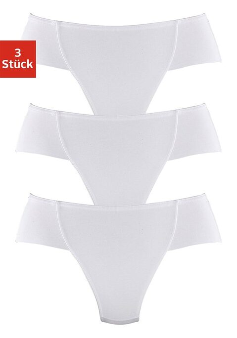 Bild: Formstring von petite fleur by Lascana: Wirkt sich durch eingearbeitetes Power-Netz besonders günstig auf die entsprechende Problemzone aus. In attraktiver Form. Vorn verstärkt, um die Bauchpartie zu kaschieren.  Superelastisch aus 90% Baumwolle, 10% Elasthan (LYCRA®) für besonders figurbetonenden und festen Sitz. Power-Netz aus 90% Polyamid, 10% Elasthan.