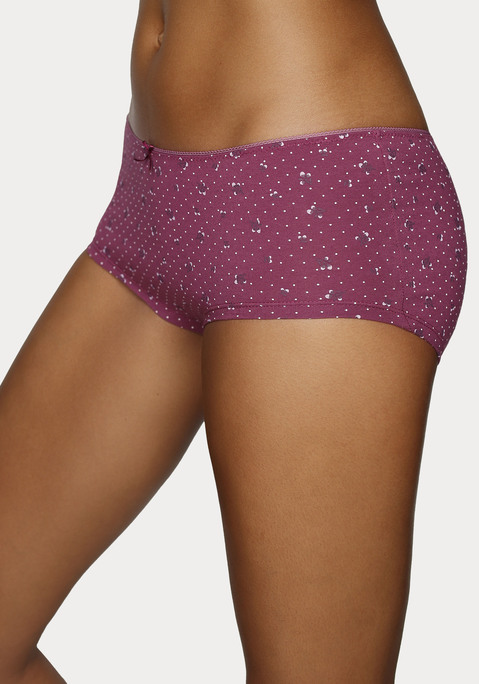 Bild: Hipster von petite fleur by Lascana: Hübsche Hipster von Petite Fleur im praktischen 6er-Pack. Mit niedlichem Blumendruck und in unifarben. Kleine Häkelkante am Bund und Zierschleife mittig. Weiche, elastische Baumwollqualität.