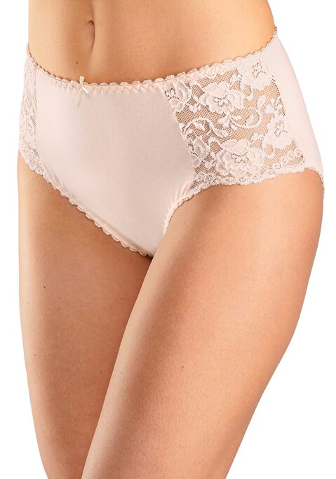 Bild: Hüftslip von petite fleur by Lascana: Petite Fleur Hüftslips im praktischem 6er-Pack. Mit femininen Details aus transparenter Spitze und zarter Muschelkante. Weiche, elastische Qualität für höchsten Tragekomfort.