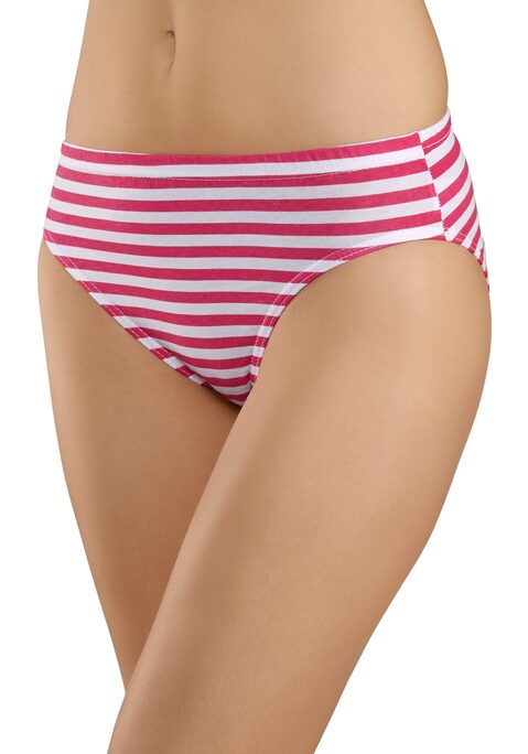 Bild: Jazz-Pants Slips von petite fleur by Lascana: Bequeme Damenslips im praktischen 6er-Pack von Petite Fleur. Gestreift. Etwas höhere Leibhöhe für eine komfortable Passform. Normaler Beinausschnitt. Weiche Qualität.