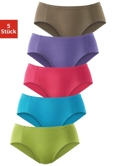 Bild: Jazz-Pants Slips von petite fleur by Lascana: Komfortable Jazzpants im 5er-Pack von Petite Fleur. Elastische Abschlüsse und flache Einfassungen. Hochelastische Piqué-Qualität.