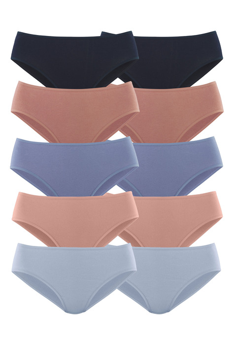 Bild: Jazz-Pants Slips von petite fleur by Lascana: Jazzpants im 10er-Pack: Mit elastischen Abschlüssen an Taillen- und Beinausschnitten. Bequeme Leibhöhe. Aus weicher Baumwoll-Stretch-Qualität.