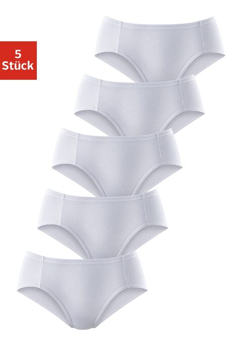 Bild: Jazz-Pants Slips von petite fleur by Lascana: Komfortable Jazzpants im 5er-Pack von Petite Fleur. Elastische Abschlüsse und flache Einfassungen. Hochelastische Piqué-Qualität.