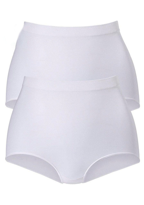Bild: Shapingslip von petite fleur by Lascana: SEAMLESS Taillenshaper im Doppelpack. Ohne Nähte und mit Baumwollzwickel. Aus 88% Polyamid, 12% Elasthan.