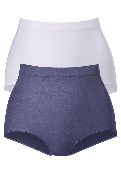 Bild: Shapingslip von petite fleur by Lascana: SEAMLESS Taillenshaper im Doppelpack. Ohne Nähte und mit Baumwollzwickel. Aus 88% Polyamid, 12% Elasthan.