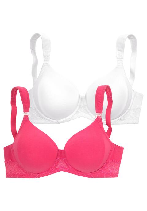 Bild: Still-BH von petite fleur by Lascana: Mit Bügel. Nahtlos vorgeformte Cups.. Der Still-BHs ist aus 82% Baumwolle, 13% Polyamid, 5% Elasthan. BHs sind nicht trocknergeeignet, da die Versteller und Ringe durch die Hitze beschädigt werden und brechen.