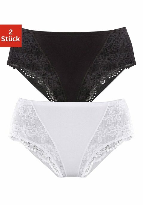 Bild: Formslip von petite fleur: Petite Fleur Bodyforming Jazzpants im 2er-Pack. Vorn mit Power-Netzt verstärkt für eine tolle Silhouette. Extra hoch geschnitten für einen optimalen Tragekomfort. Mit zarten Spitzeneinsätzen vorn.