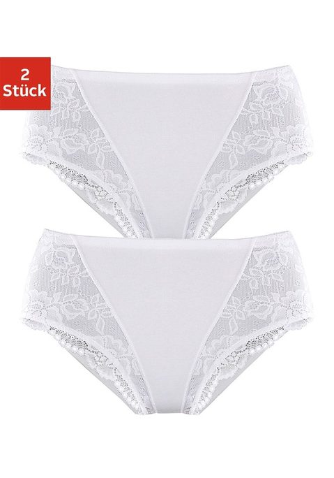 Bild: Formslip von petite fleur: Petite Fleur Bodyforming Jazzpants im 2er-Pack. Vorn mit Power-Netzt verstärkt für eine tolle Silhouette. Extra hoch geschnitten für einen optimalen Tragekomfort. Mit zarten Spitzeneinsätzen vorn.