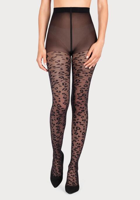Bild: Feinstrumpfhose von petite fleur gold by Lascana: Die Strumpfhose überzeugt mit ihrem trendigen animal Muster. Ein absolutes must have in deinem Kleiderschrank. Obermaterial: 92% Polyamid, 8% Elasthan