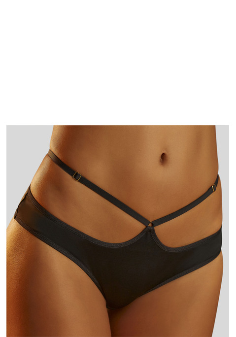 Bild: Panty von petite fleur gold: Sexy Panty in abdeckender Schnittform. Hoher Bund aus aufregender Bänder-Optik. Mit eingearbeitetem Baumwollzwickel. Passender BH aus der gleichen Serie erhältlich. Mit Liebe & Leidenschaft in Hamburg kreiert. Obermaterial: 80% Polyamid, 20% Elasthan.