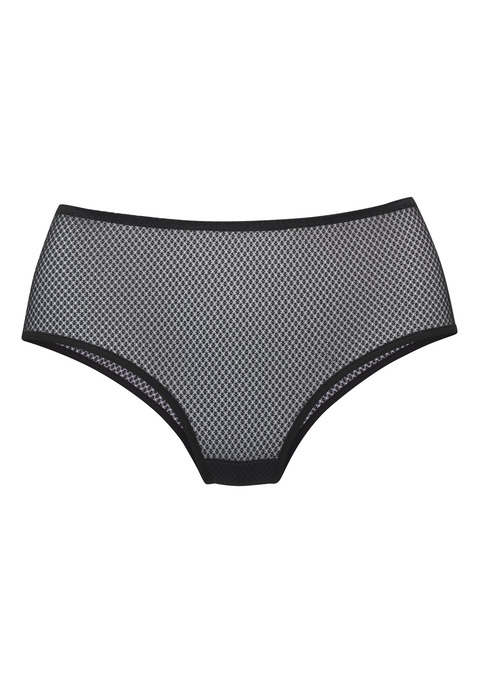 Bild: Panty von petite fleur gold: Verführerische Panty in transparenter Optik. Rundherum aus einem elastischen, edlen Netz-Material. Mit sexy Reißverschluss vorne mittig. Mit eingearbeitetem Baumwollzwickel. Mit Liebe & Leidenschaft in Hamburg kreiert. Reizwäsche. Sexy Dessous. Verspielte Dessous. Transparente Unterwäsche Damen. Aus 90% Polyamid, 10% Elasthan.