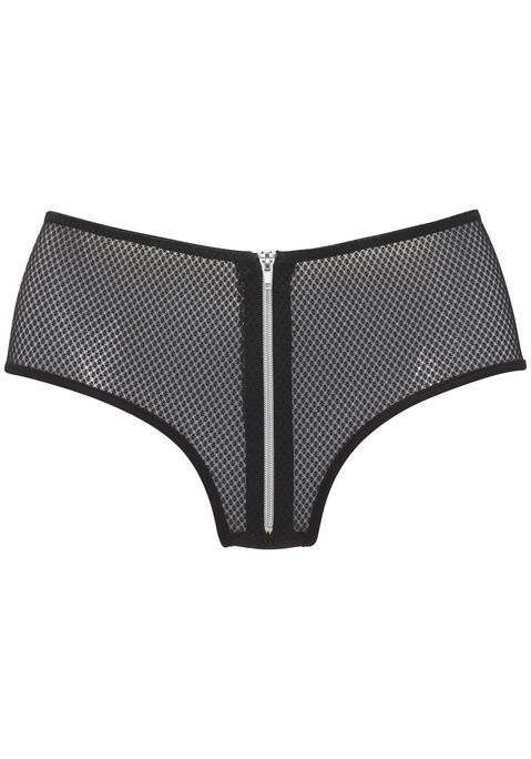 Bild: Panty von petite fleur gold: Verführerische Panty in transparenter Optik. Rundherum aus einem elastischen, edlen Netz-Material. Mit sexy Reißverschluss vorne mittig. Mit eingearbeitetem Baumwollzwickel. Mit Liebe & Leidenschaft in Hamburg kreiert. Reizwäsche. Sexy Dessous. Verspielte Dessous. Transparente Unterwäsche Damen. Aus 90% Polyamid, 10% Elasthan.