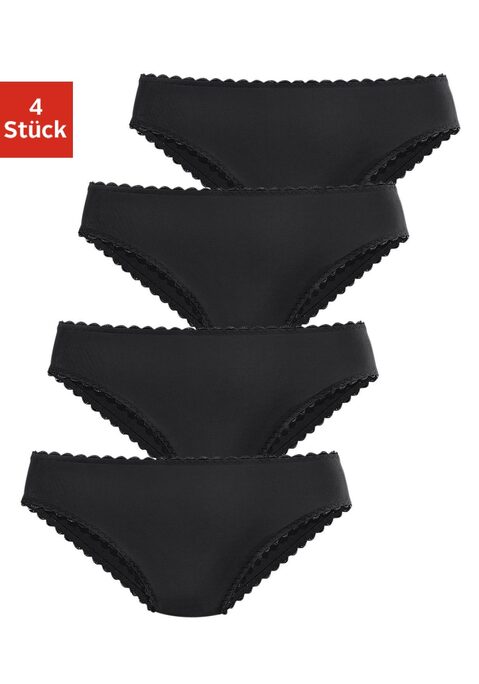 Bild: Jazz-Pants Slips von petite fleur: Feminine Jazzpants im 4er-Pack von Petite Fleur. Elastische Muschelkante an Taillen- und Beinausschnitt. Hoher Beinausschnitt für mehr Bewegungsfreiheit. Aus weicher, formstabiler Qualität.