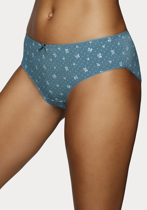 Bild: Jazz-Pants Slips von petite fleur: Im praktischen 6er-Pack: Jazzpants von Petite Fleur in unifarbener Ausführung und mit Allover-Blümchenprint. Kleine Häkelkante inklusive Zierschleife in der Mitte. Viel Komfort durch bequeme Leibhöhe und weiche, elastische Baumwollqualität.