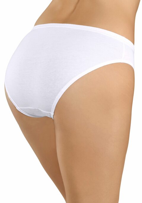 Bild: Jazz-Pants Slips von petite fleur: Zeitlose Damenslips im praktischen 6er-Pack von Petite Fleur. Unifarben. Etwas höhere Leibhöhe für eine komfortable Passform. Normaler Beinausschnitt. Weiche Qualität.