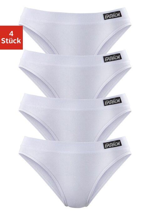 Bild: Jazz-Pants Slips von petite fleur: Komfortable Damenslips im praktischen 4er-Pack von Petite Fleur. Unifarben mit Label seitlich am Bund. Etwas höhere Leibhöhe für eine komfortable Passform. Normaler Beinausschnitt. Weiche Qualität.