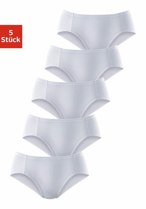Bild: Jazz-Pants Slips von petite fleur: Komfortable Jazzpants im 5er-Pack von Petite Fleur. Elastische Abschlüsse und flache Einfassungen. Ideal für große Größen. Hochelastische Qualität.