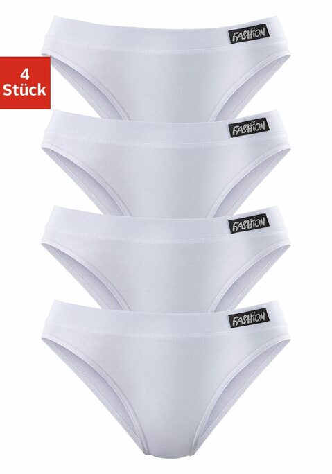 Bild: Jazz-Pants Slips von petite fleur: Sportliche Jazzpants im 4er-Pack von Petite Fleur. Mit breitem Bündchen und Weblabel vorn. Hoher Beinausschnitt für mehr Bewegungsfreiheit. Ideal für Sport und Freizeit. Aus weicher Stretchqualität.