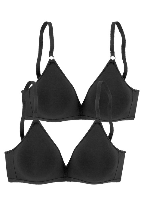 PETITE FLEUR Soft-BH Damen 2xschwarz Gr.70C