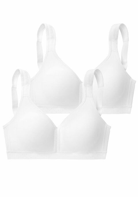 PETITE FLEUR Soft-BH Damen 2xweiß Gr.100F