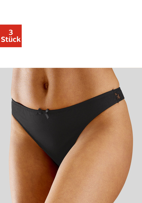 String von PETITE FLEUR in 2xweiß+1xschwarz