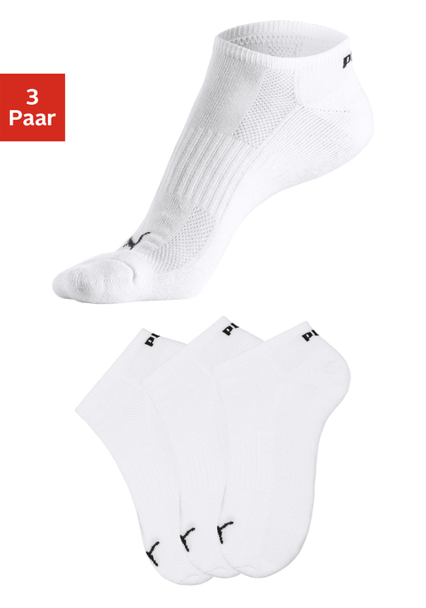 Sneakersocken von PUMA in 3x weiß