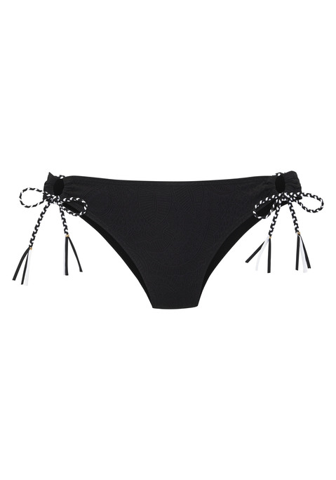 Bild: Bikini-Hose von s.Oliver: Bikinihose von s.Oliver. Strukturmuster. Seitliche Bindebänder mit dekorativen Horndetails. Teil einer Mix-Kini-Reihe. Trageangenehmes Material.