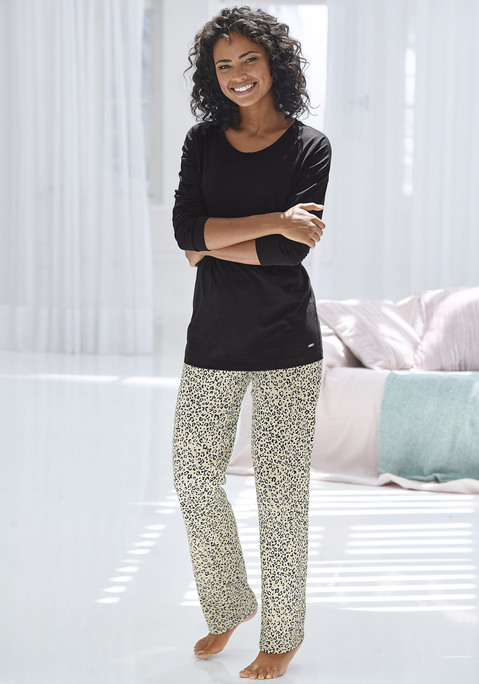 Pyjama von S.OLIVER BODYWEAR in schwarz