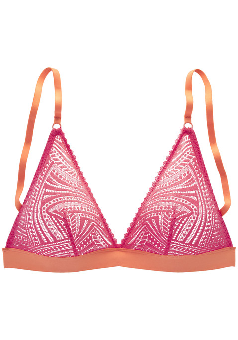 Bild: Bralette-BH von s.Oliver: Hübscher Bralette-BH (ohne Wattierung) mit graphischer Spitze in transparenter Optik. Modisches Unterbrustgummi für einen sicheren Halt. Zarte Spitzenborte am Cuprand. Individuell verstellbare Träger sowie Rückenverschluss. Passende Unterteile aus der gleichen Serie erhältlich. Sexy Dessous. Spitzen-Dessous. Romantische Dessous. Verspielte Dessous. Obermaterial: 87% Polyamid, 13% Elasthan.