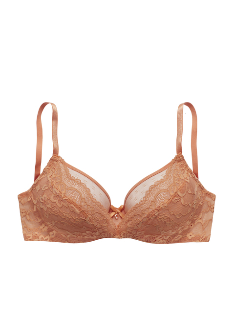 Bild: Bügel-BH von s.Oliver: Hübscher Bügel-BH mit feiner Zierschleife und edlem Glitzeraccessoire. Cups im hübschen Lagen-Look mit zarter Jacquardspitze und feinem Soft-Mesh. Eingearbeitete Formbügel modellieren ein tolles Dekolleté. Individuell verstellbare Träger sowie Rückenverschluss. Passende Unterteile aus der gleichen Serie erhältlich. Reizwäsche. Verführerische Dessous. Spitzen-Dessous. Romantische Dessous. Verspielte Dessous. Aus 85% Polyamid, 15% Elasthan.