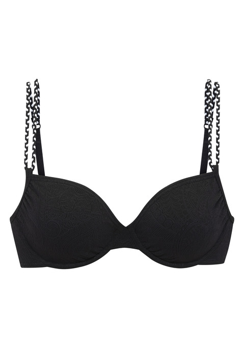 Bild: Bügel-Bikini-Top von s.Oliver: Bügel-Bikinitop von s.Oliver. Mit modischem Strukturmuster. Geflochtene Doppelträger. Herausnehmbare Softcups. Verschluss am Rücken. Mix-Kini-Konzept. Trageangenehme Qualität.