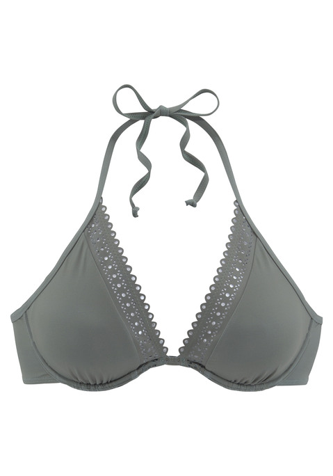 S.OLIVER Bügel-Bikini-Top Damen oliv Gr.36 Cup C