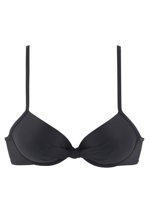 S.OLIVER Bügel-Bikini-Top Damen schwarz Gr.34 Cup B